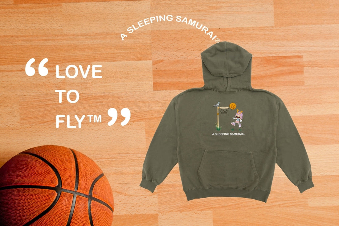 LOVE TO FLY EMBROIDERED NYC PIGEON BASKETBALL TOSHIRO ORGANIC HOODIE — DROP 2025 - 13