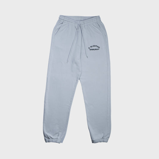 Organic Cotton Sweatpants in Limestone Grey Front View