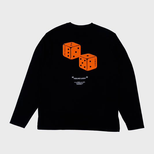 MEN'S LUCKY DICE LONG-SLEEVE ORGANIC T-SHIRT