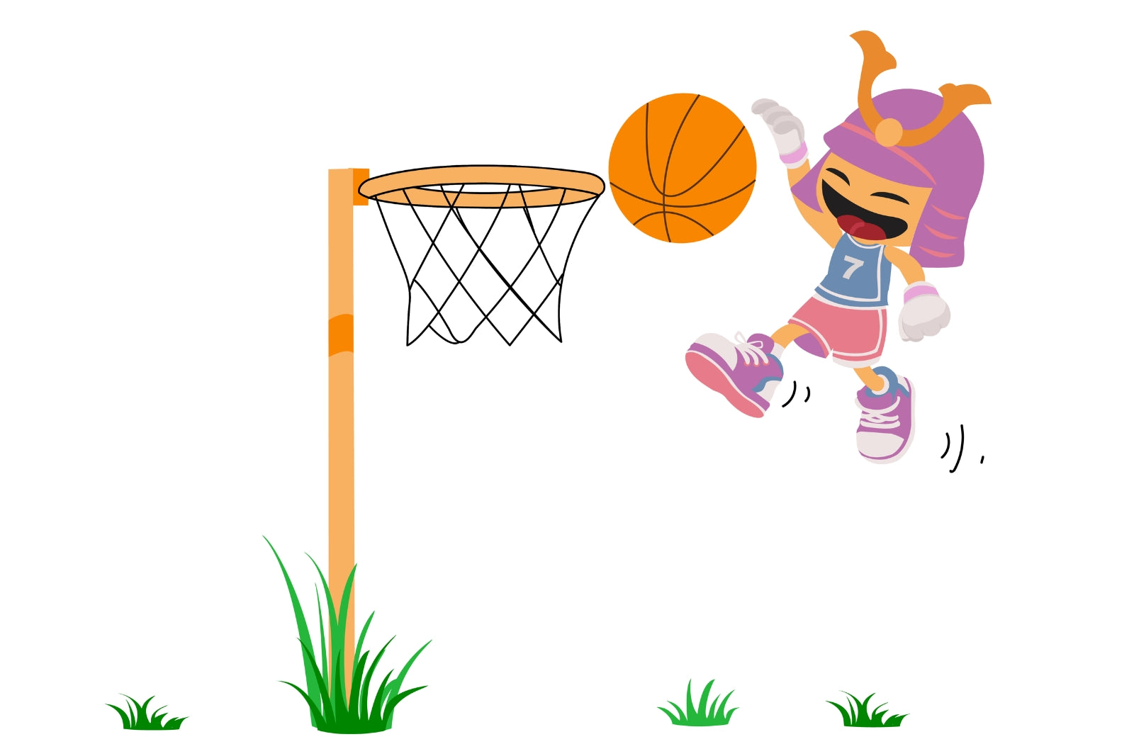 A Sleeping Samurai Toshiro Brand Ambassador playing basketball