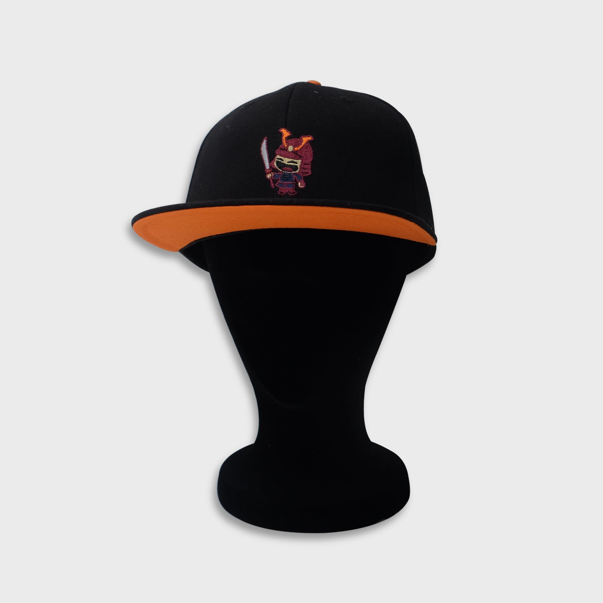 A Sleeping Samurai Carbon baseball cap in black.tilted on dummy