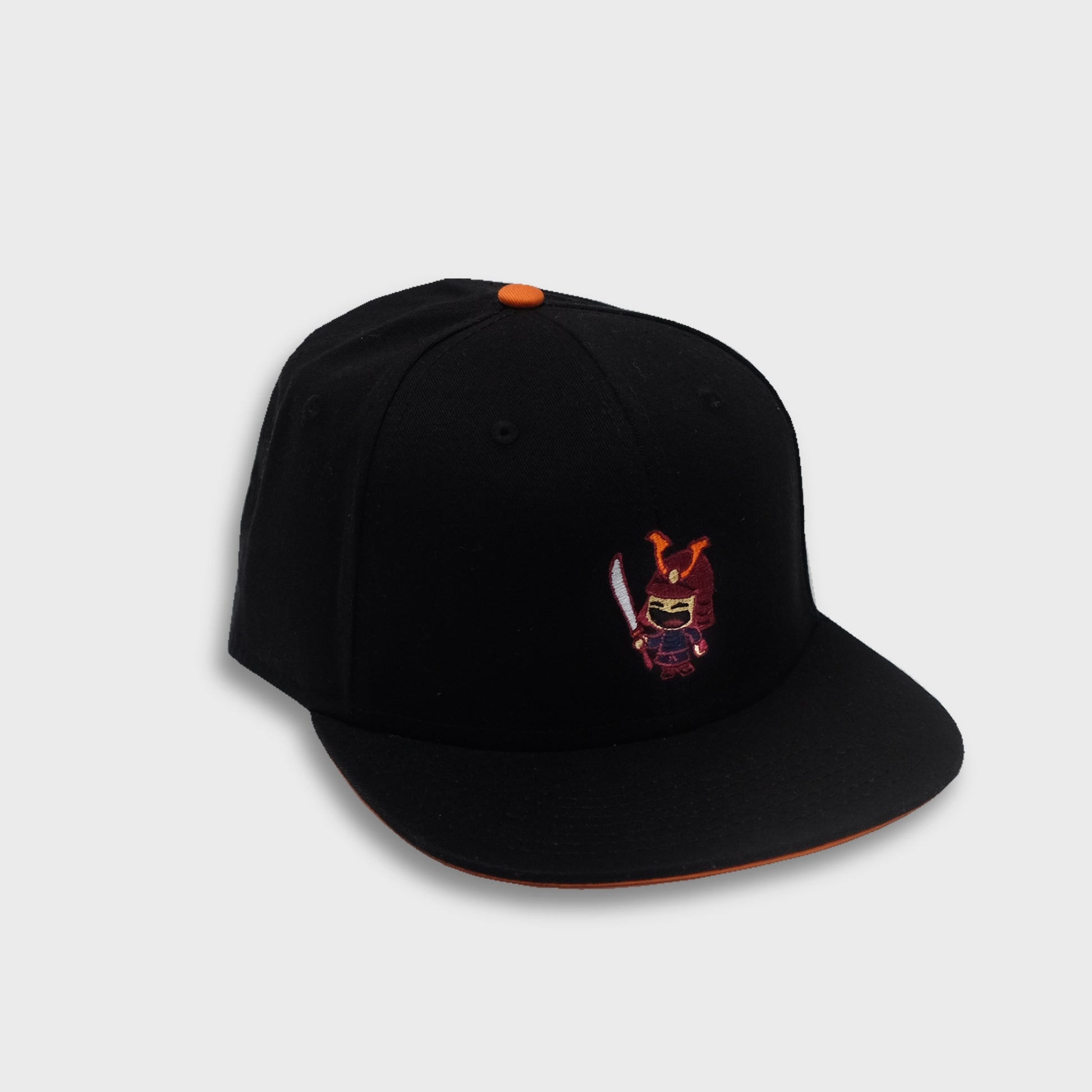 A Sleeping Samurai Carbon baseball cap in black front view