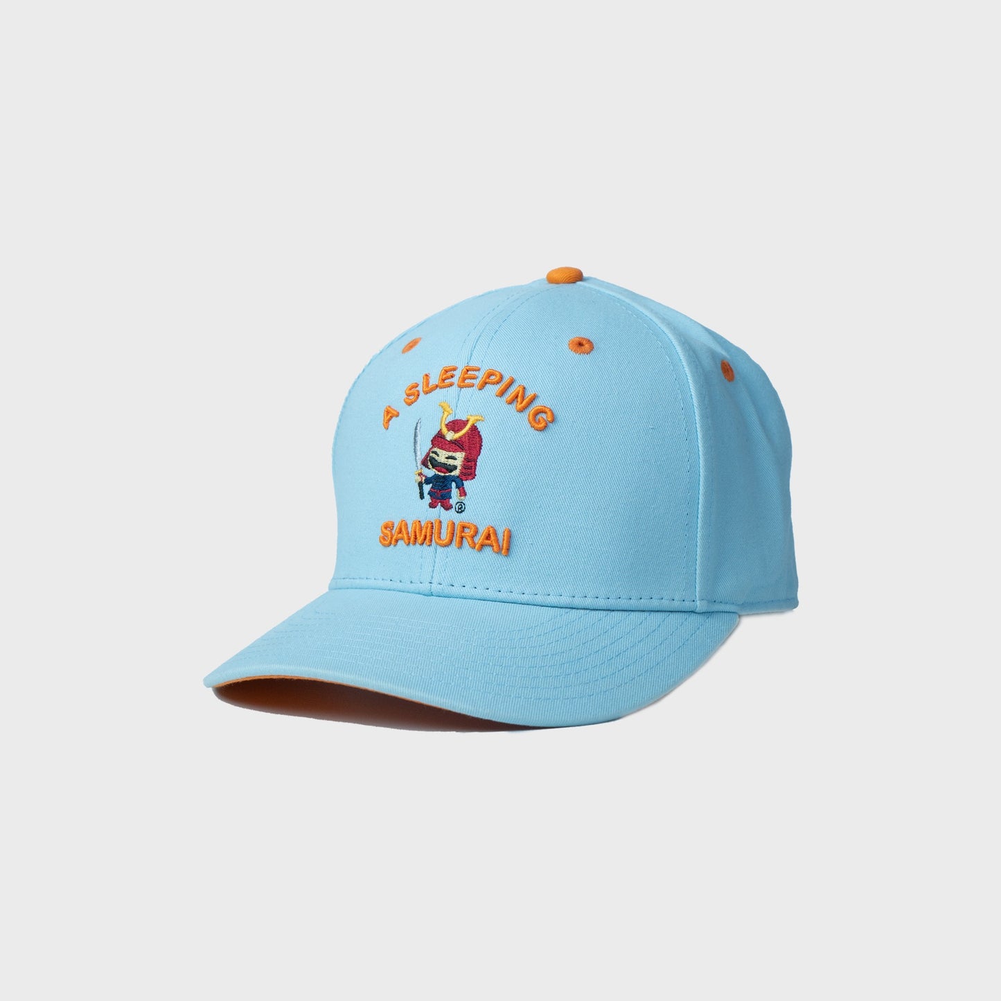 A Sleeping Samurai Blue Cotton Cap